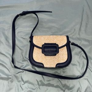 Brand New French connection cross body wicker bag